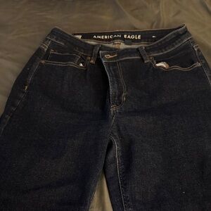 American Eagle Outfitters Women's Dark Blue Jeans